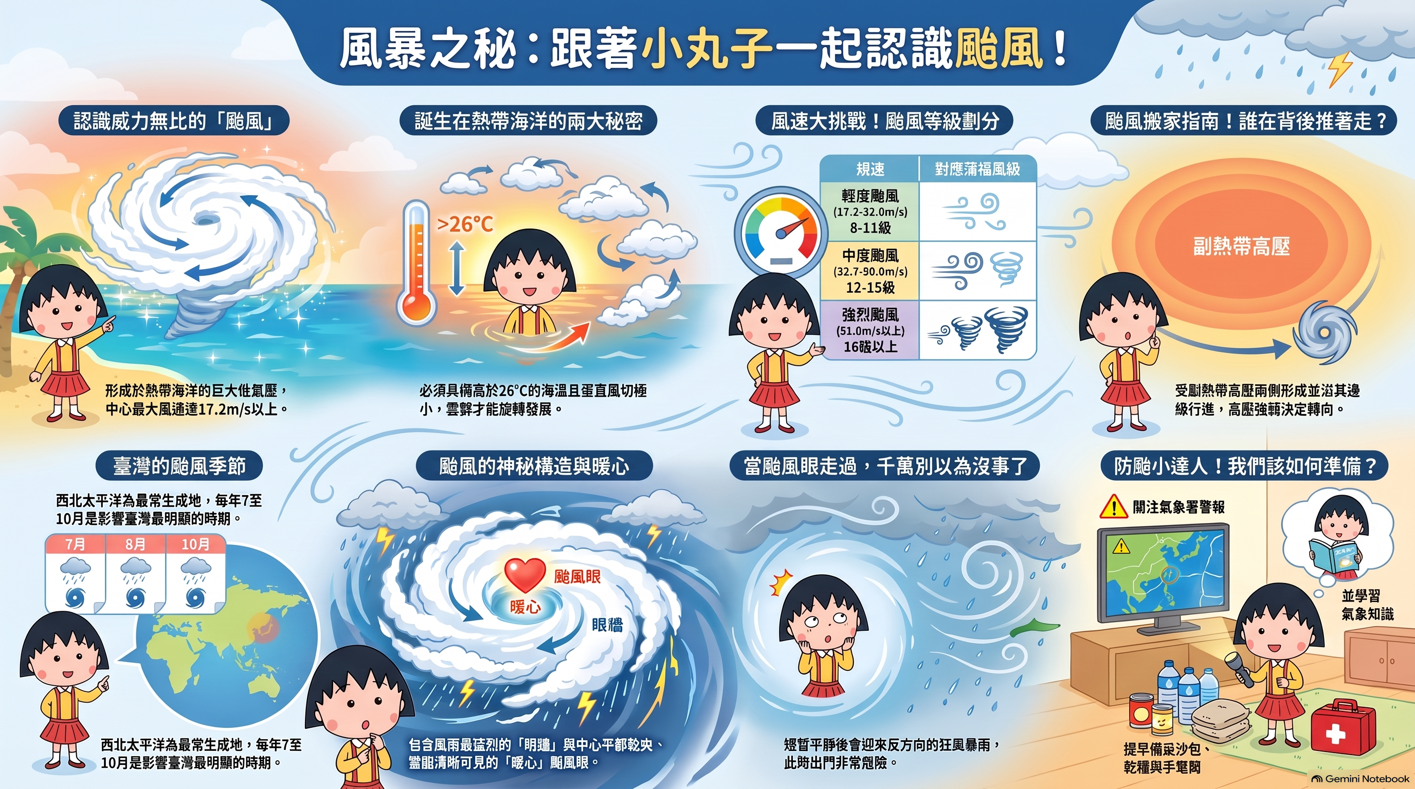認識颱風圖表