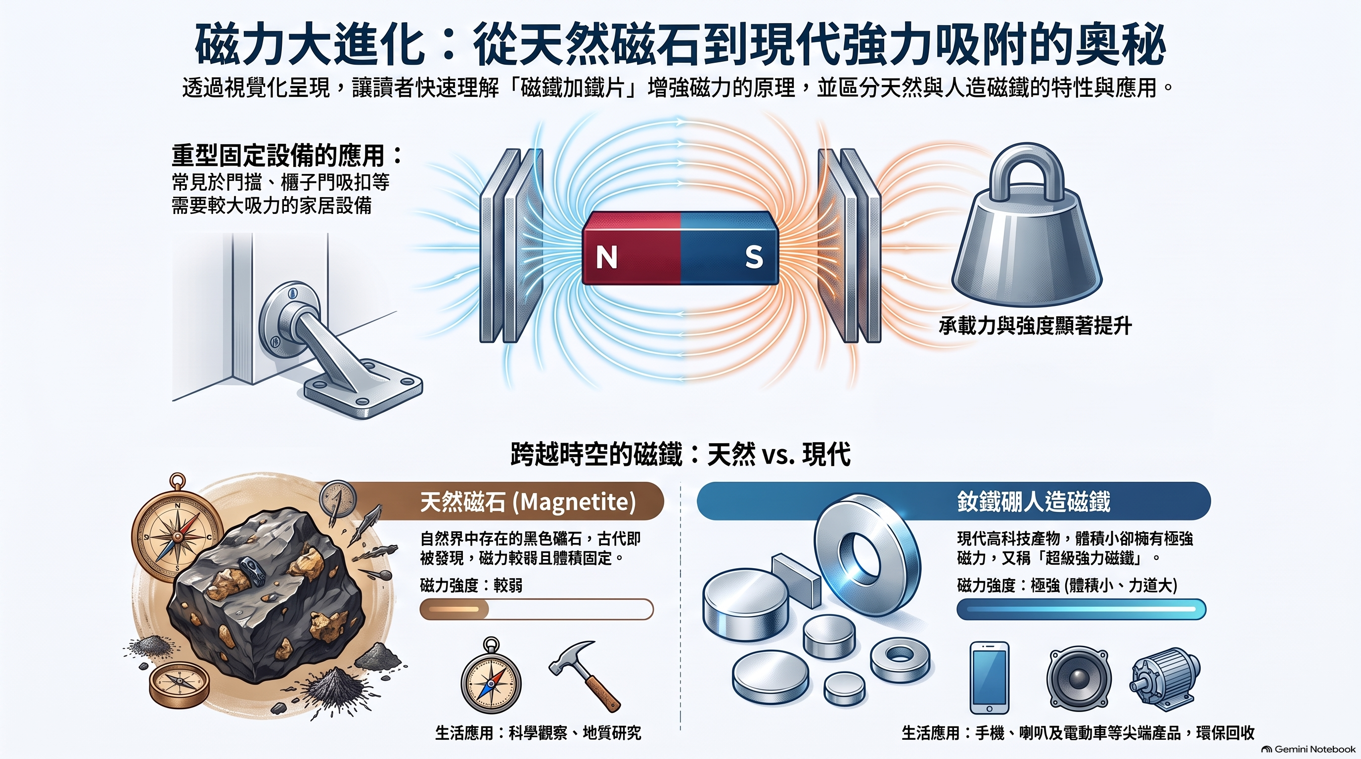 磁力進化與應用圖解